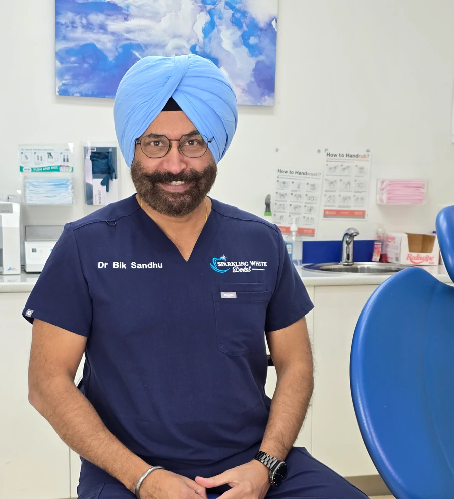 Dr Bikramjit, Principal Dentist at Sparkling White Dental, West End